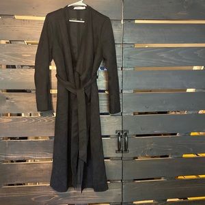 Tie Waist Black Jacket